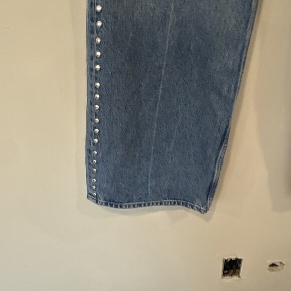 REFORMATION Cary High Rise Slouchy Wide Leg Jeans Size 28 2448 - Picture 9 of 13